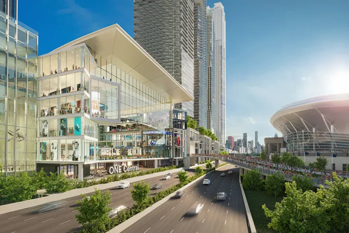Rendering of the One Central Transit Hub Revealed